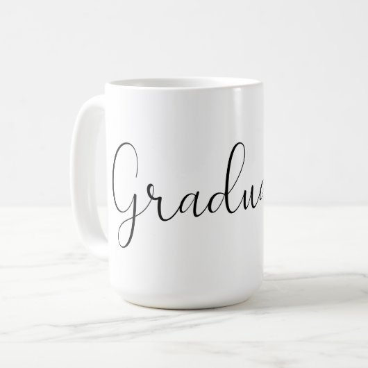 卒業 コーヒーマグカップ (正面左)