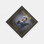 卒業。ゴールデンtouchあなたの未来を明るくする。 スタンダードランチョンナプキン (角)