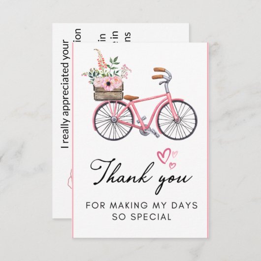 卒業 サンキューカード (正面/裏面)