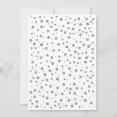 卒業 – シルバーホワイト 招待状 (裏面)