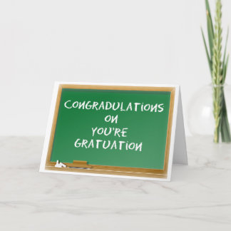 卒業.スペルミス。おもしろい カード