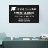 卒業 | タッセルは面倒を起こす価値があった 横断幕 (トレードショー)