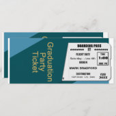 卒業，チケット招待状，年の挿入 招待状 (正面/裏面)