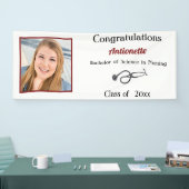 卒業，ナース, RN，聴診器 横断幕 (トレードショー)