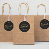 卒業 ブラックゴールド名 キャップ エレガント ラウンドシール