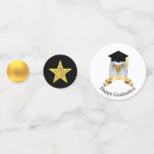 卒業(ブラック&金ゴールド) コンフェッティ (裏面)