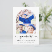卒業 |モダン Arch 3 Photos卒業 案内状 (スタンド正面)