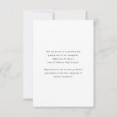 卒業 |モダン Arch 3 Photos卒業 案内状 (裏面)