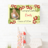 卒業,ルアウ(ハワイ式宴会),ハイビスカス,カスタム 横断幕 (インサイチュ)