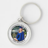 卒業 |写真カスタム卒業パーソナライズされた会 キーホルダー (正面)