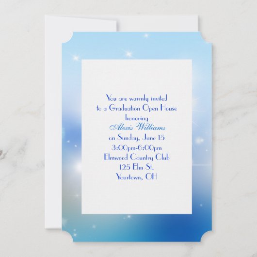 卒業《写真》ぼけ味と星 招待状 (裏面)