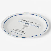 卒業、医学部、カドゥセウス。 ペーパープレート (アングル)