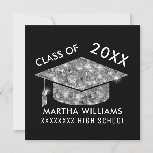 卒業/卒業学級シック 招待状 (正面)