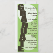 卒業/卒業発表 案内状 (正面)