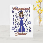 卒業・卒業祝い女子 カード (黄色い花)