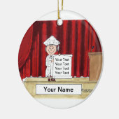 卒業 – 女性 セラミックオーナメント (左)