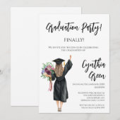 卒業 招待状 (正面/裏面)