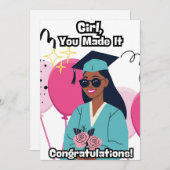 卒業 招待状 (正面/裏面)