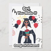 卒業 招待状 (正面)