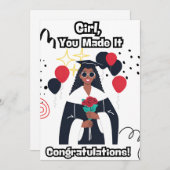 卒業 招待状 (正面/裏面)