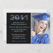 卒業 招待状 (正面)