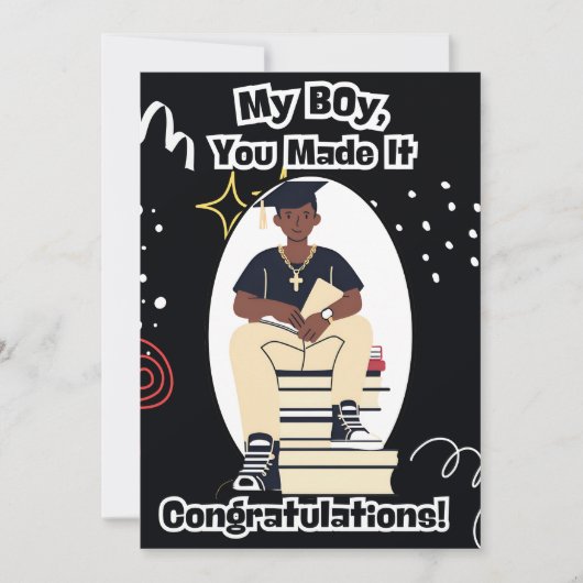 卒業 招待状 (正面)