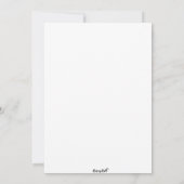 卒業 招待状 (裏面)