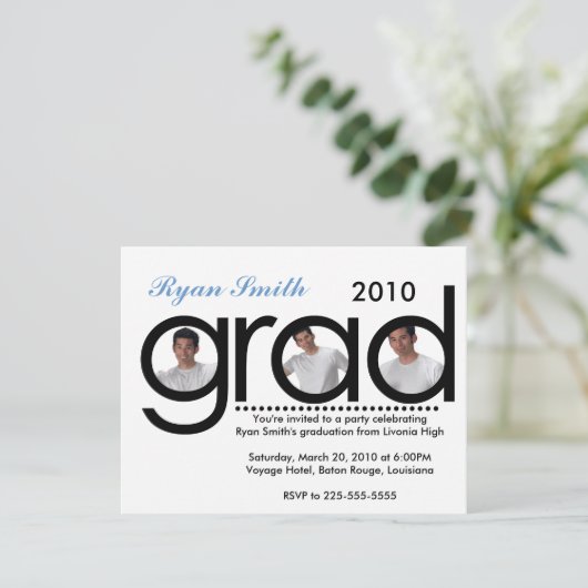 卒業 招待状 (スタンド正面)