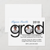 卒業 招待状 (正面/裏面)