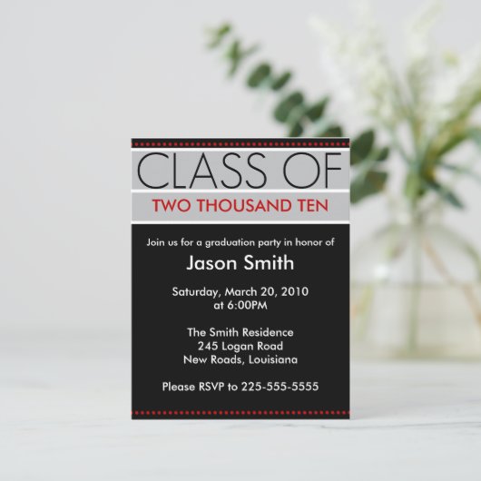 卒業 招待状 (スタンド正面)