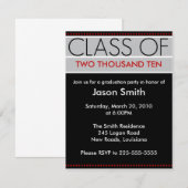 卒業 招待状 (正面/裏面)