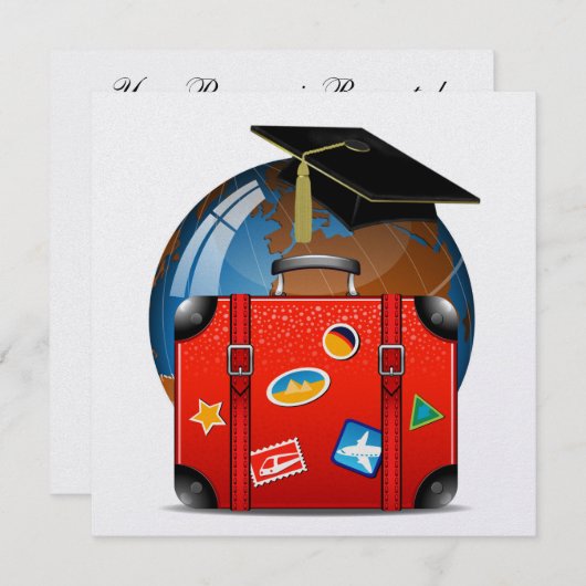 卒業 招待状 (正面/裏面)