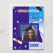 卒業 招待状 (正面)