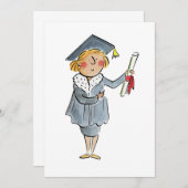 卒業 招待状 (正面/裏面)