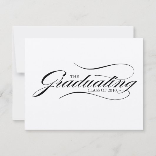 卒業 招待状 (正面)