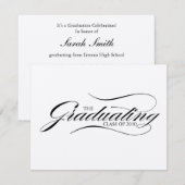 卒業 招待状 (正面/裏面)