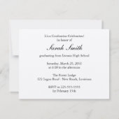 卒業 招待状 (裏面)