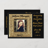 卒業 招待状 (正面/裏面)