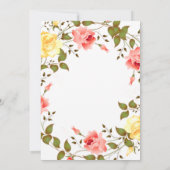 卒業 招待状 (裏面)