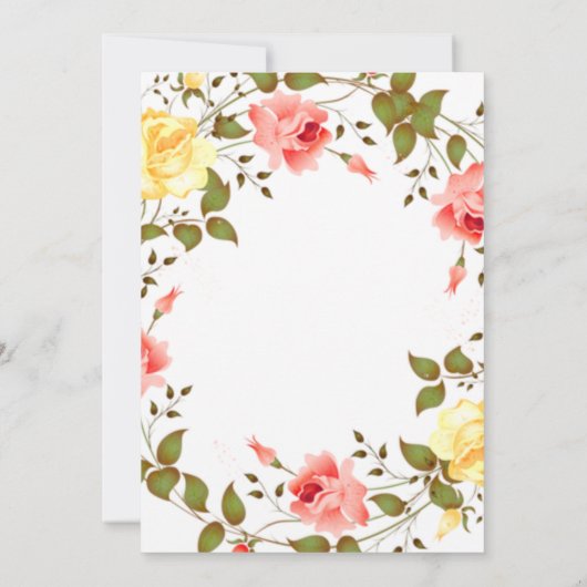 卒業 招待状 (裏面)