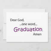 卒業 案内状 (正面)