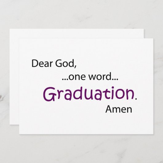 卒業 案内状 (正面/裏面)