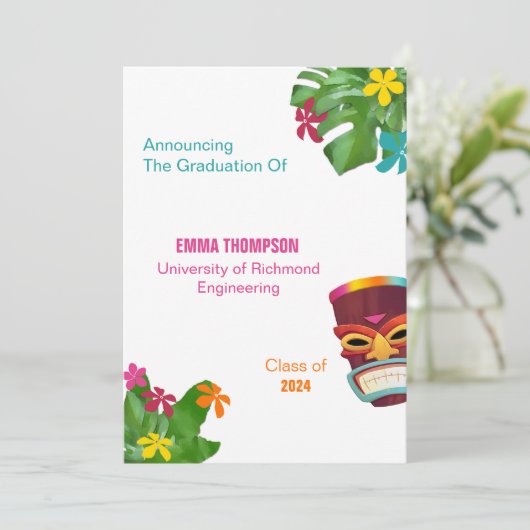 卒業 案内状 (スタンド正面)