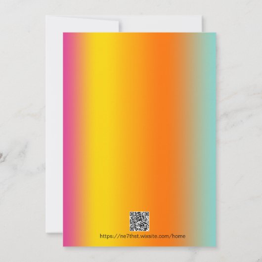 卒業 案内状 (裏面)