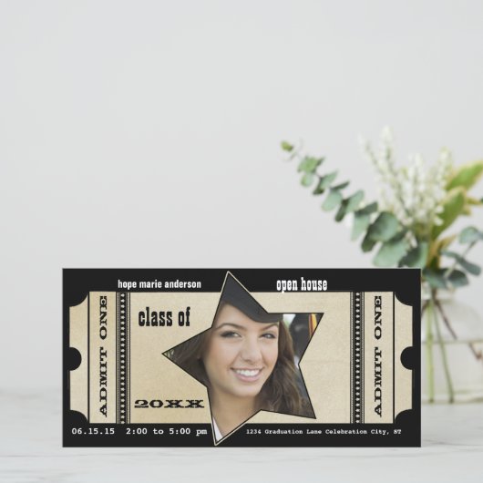 卒業 案内状 (スタンド正面)