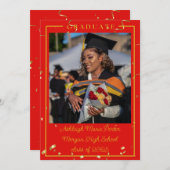 卒業 案内状 (正面/裏面)