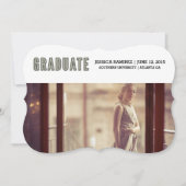 卒業 案内状 (正面)