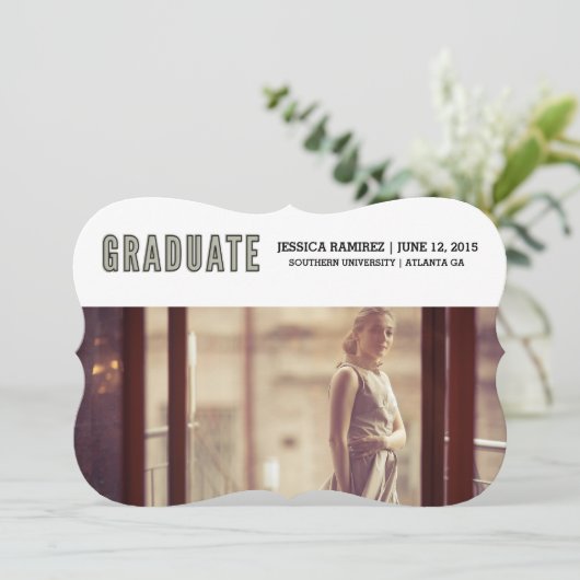 卒業 案内状 (スタンド正面)