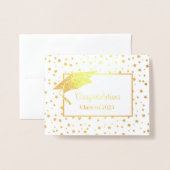 卒業 箔カード (封筒付き正面)