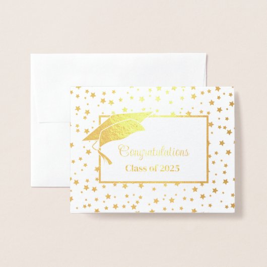 卒業 箔カード (封筒付き正面)